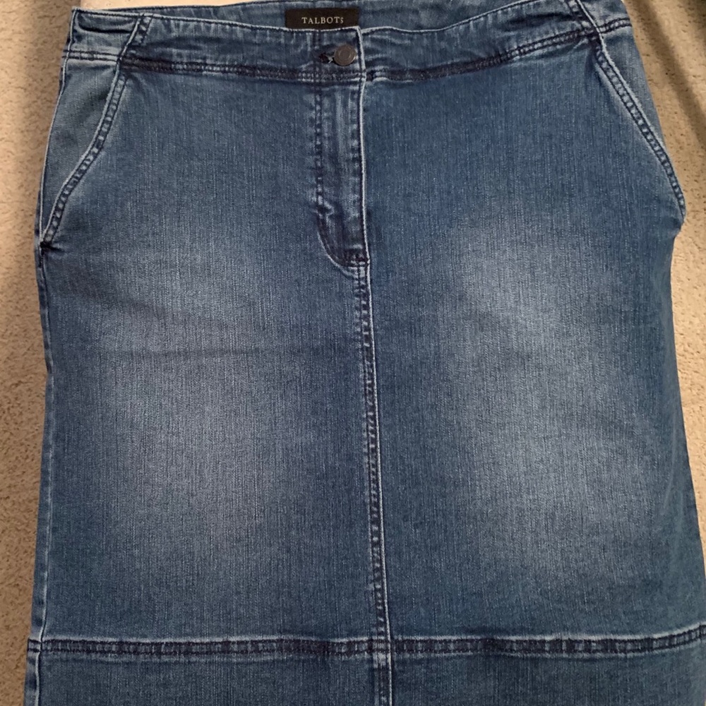 Talbots’s Jean Skirt
